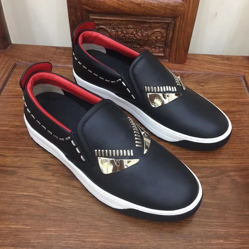 Fendi Slip-on Monster Black Red White Men 3