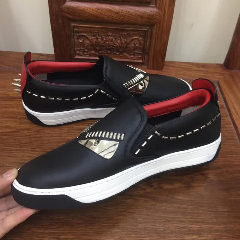 Fendi Slip-on Monster Black Red White Men 5