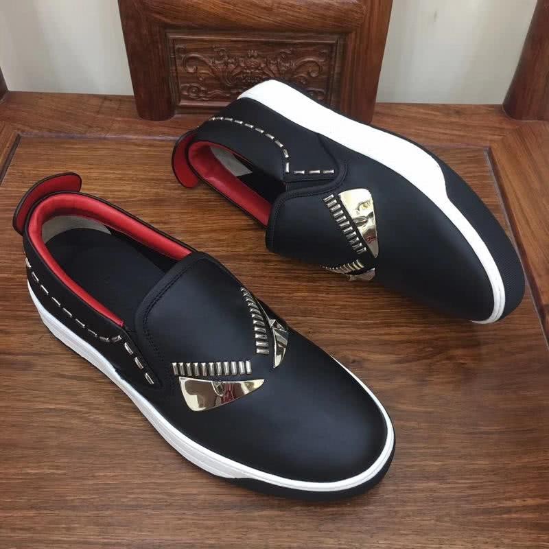 Fendi Slip-on Monster Black Red White Men 6