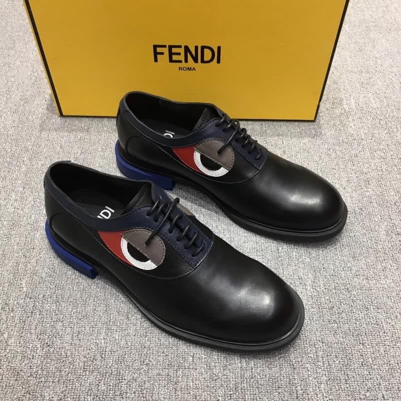 Fendi Lace-ups Calf Leather Black Red Grey Blue Men 2