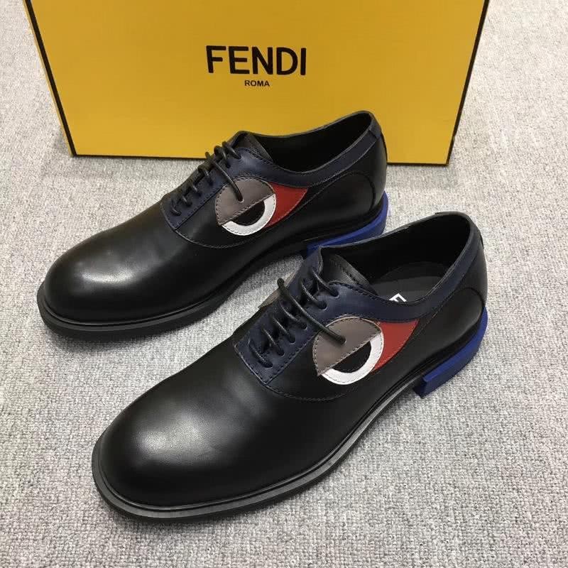 Fendi Lace-ups Calf Leather Black Red Grey Blue Men 1