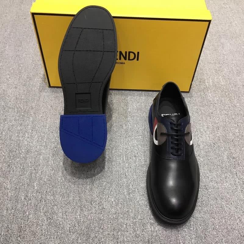 Fendi Lace-ups Calf Leather Black Red Grey Blue Men 9