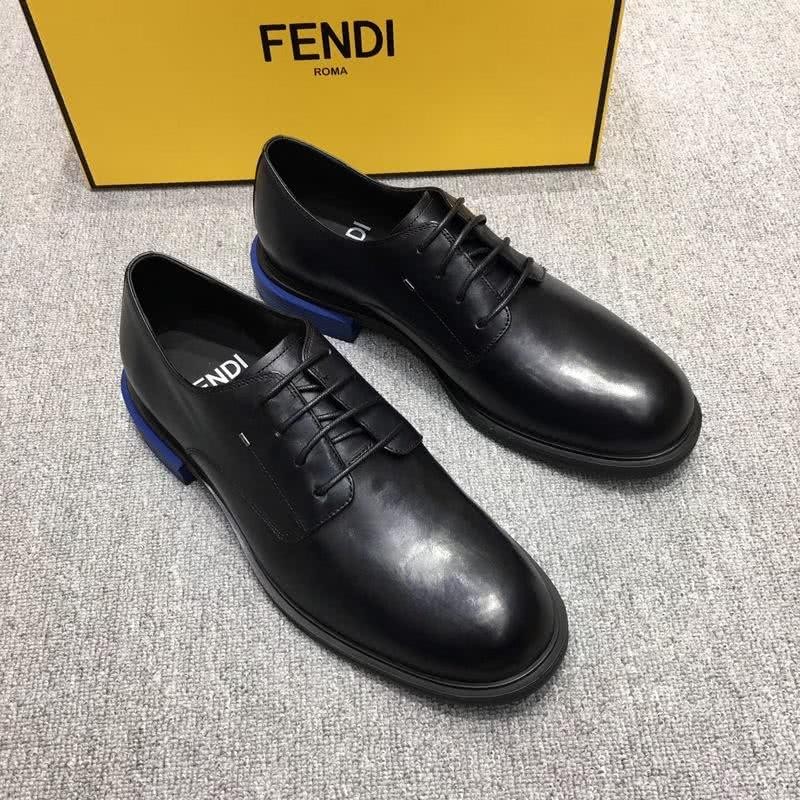 Fendi Lace-ups Calf Leather All Black Men 3