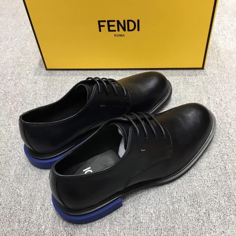 Fendi Lace-ups Calf Leather All Black Men 5