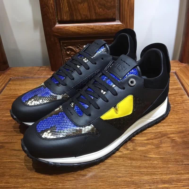 Fendi Sneakers Monster Black Yellow Blue White Men 1