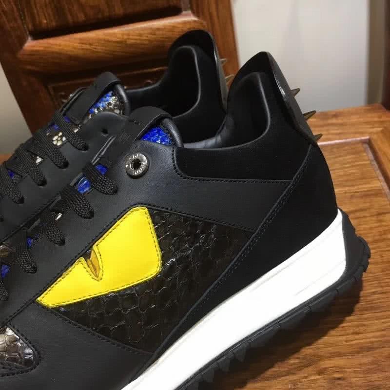 Fendi Sneakers Monster Black Yellow Blue White Men 5