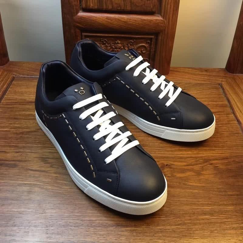 Fendi Sneakers Black Upper White Shoelaces And Sole Men 3