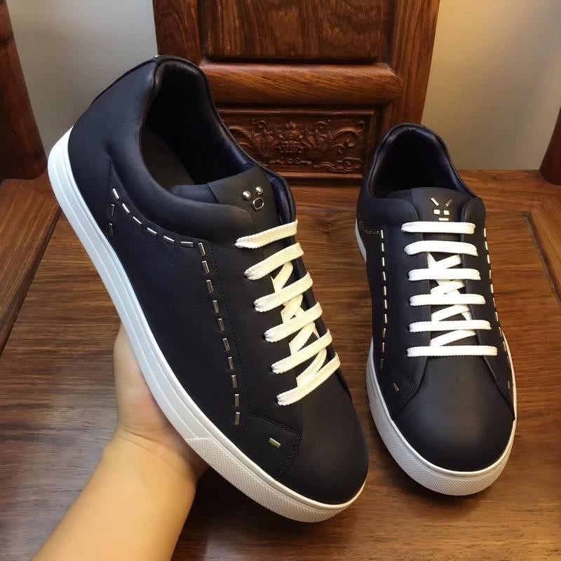 Fendi Sneakers Black Upper White Shoelaces And Sole Men 9