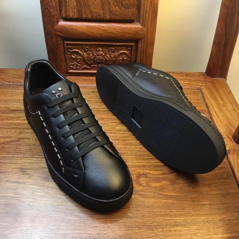 Fendi Sneakers Silver Decoration All Black Men 8