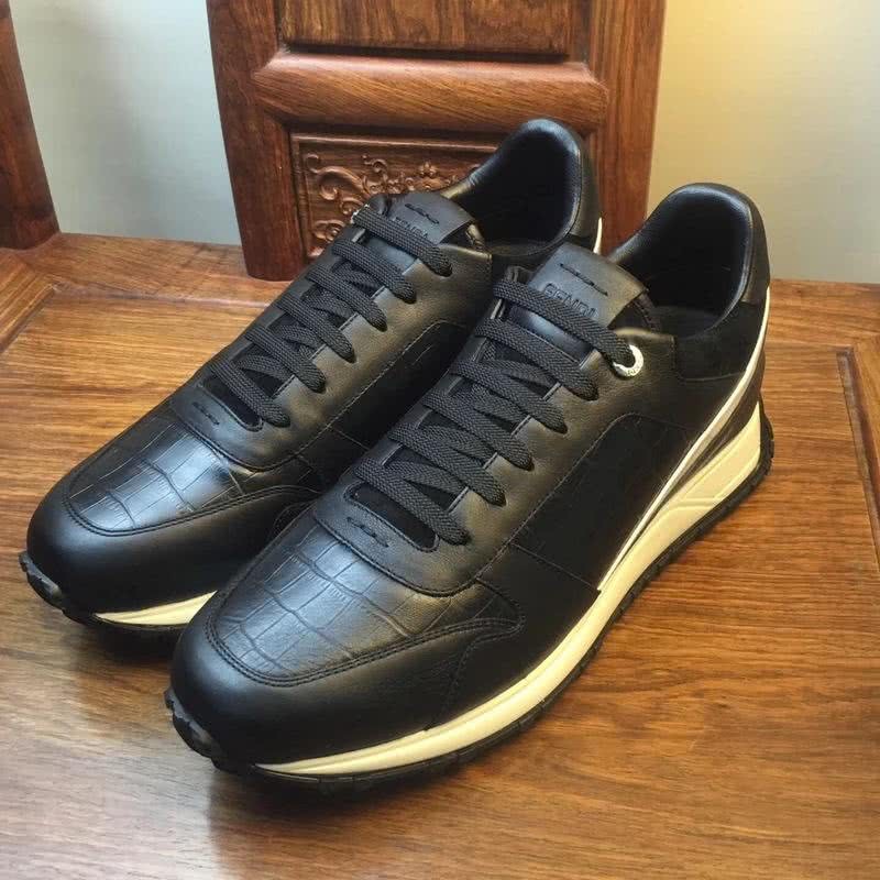 Fendi Sneakers Black White Men 1