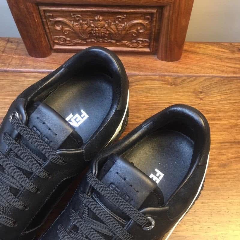 Fendi Sneakers Black White Men 6