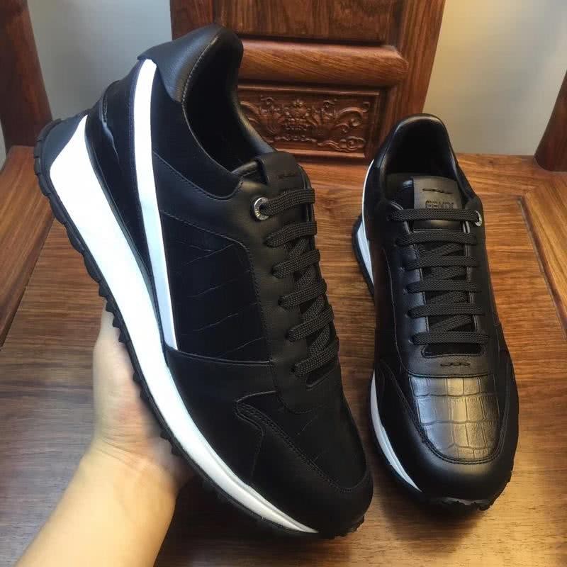 Fendi Sneakers Black White Men 9