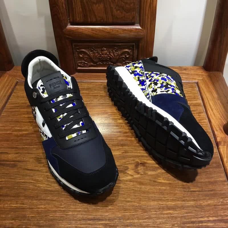 Fendi Sneakers Monster Black White Men 6
