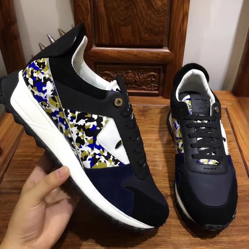 Fendi Sneakers Monster Black White Men 8