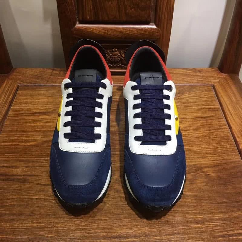 Fendi Sneakers Navy White Yellow Red Men 2