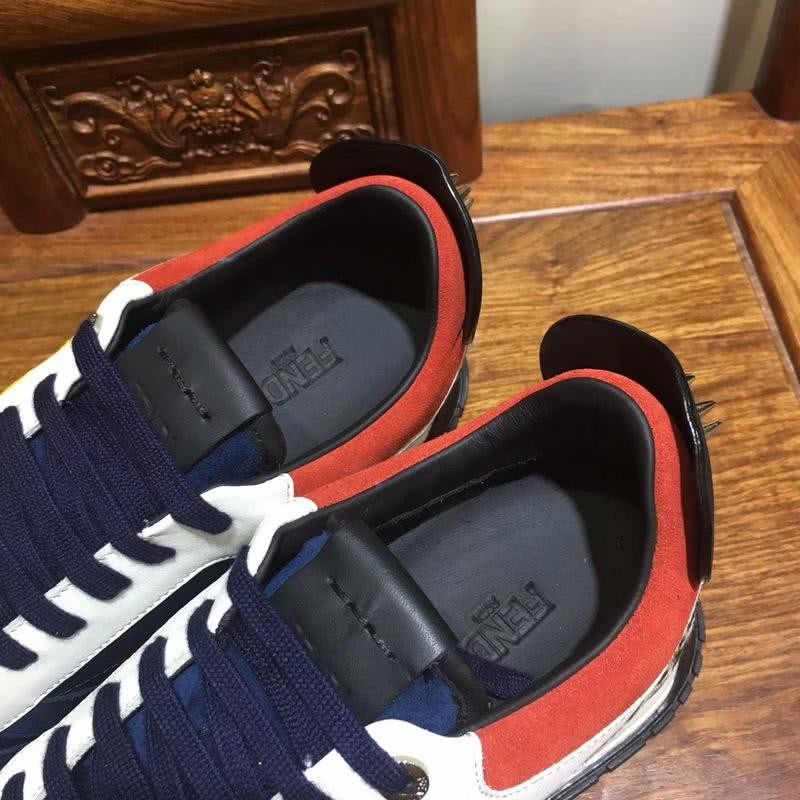 Fendi Sneakers Navy White Yellow Red Men 6