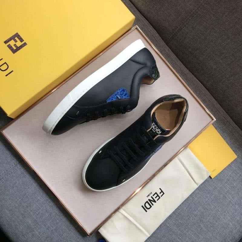 Fendi Sneakers Monster Black Blue Upper White Sole Men 2