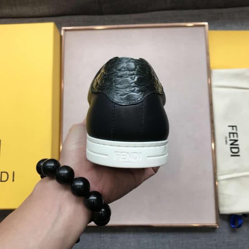 Fendi Sneakers Monster Black Blue Upper White Sole Men 8
