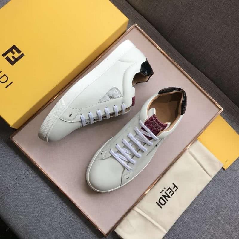 Fendi Sneakers White Brown Black Men 2