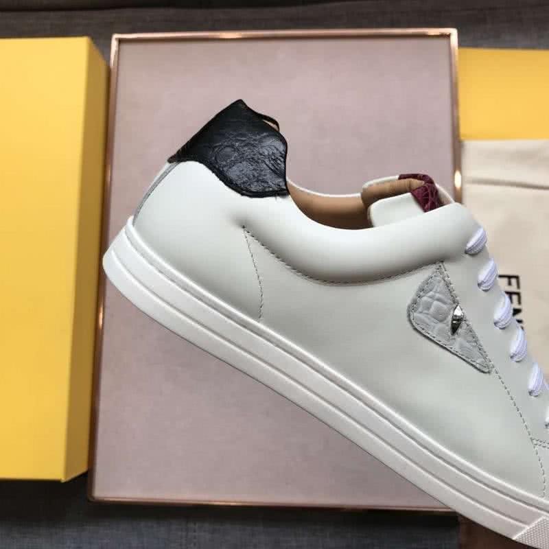 Fendi Sneakers White Brown Black Men 6