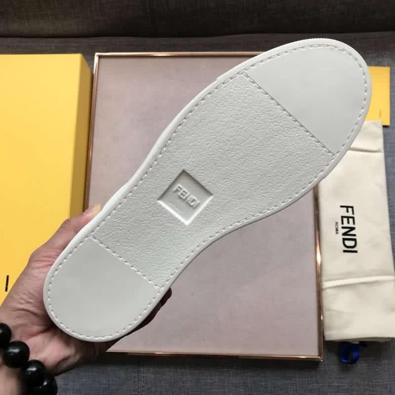 Fendi Sneakers White Brown Black Men 9