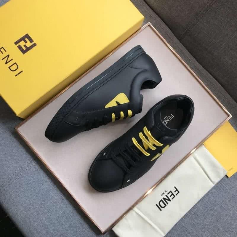Fendi Sneakers Monster Black Yellow Men 2