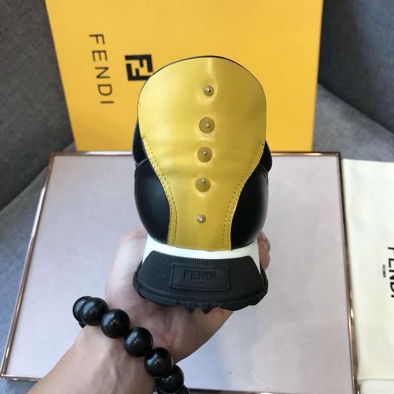 Fendi Sneakers Rivets Monster Black Yellow Men 8