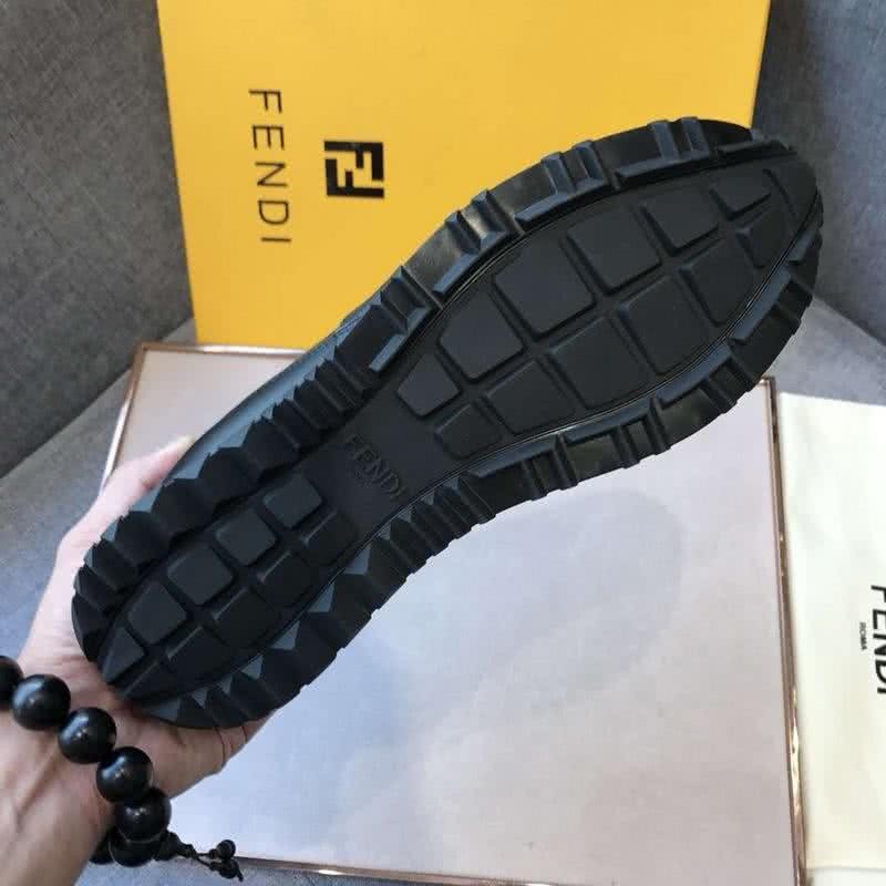 Fendi Sneakers Rivets Monster Black Yellow Men 9