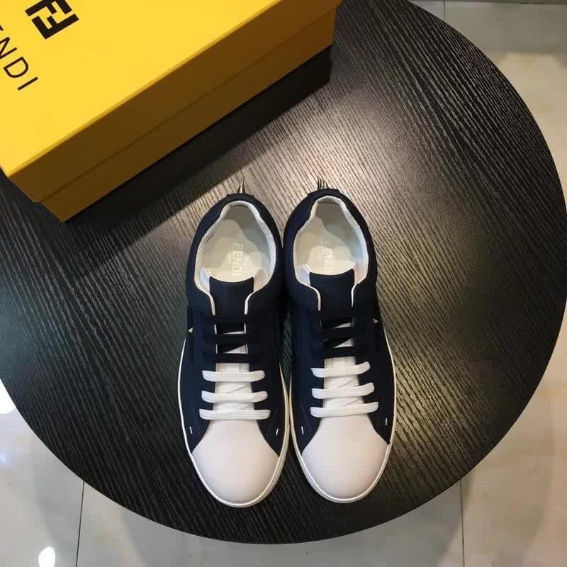 Fendi Sneakers Black White Upper White Sole Men 2