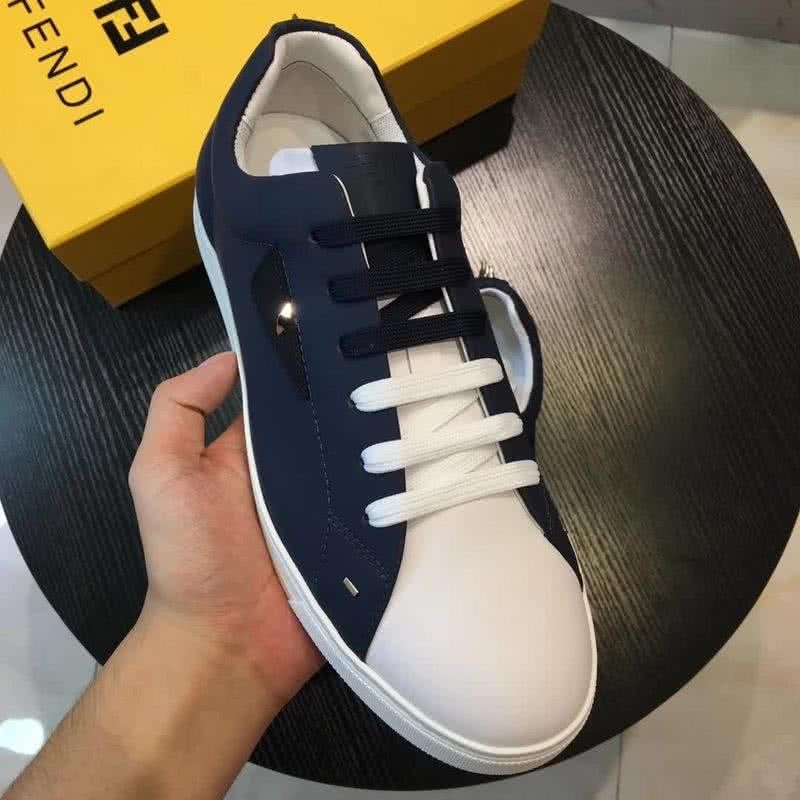 Fendi Sneakers Black White Upper White Sole Men 3
