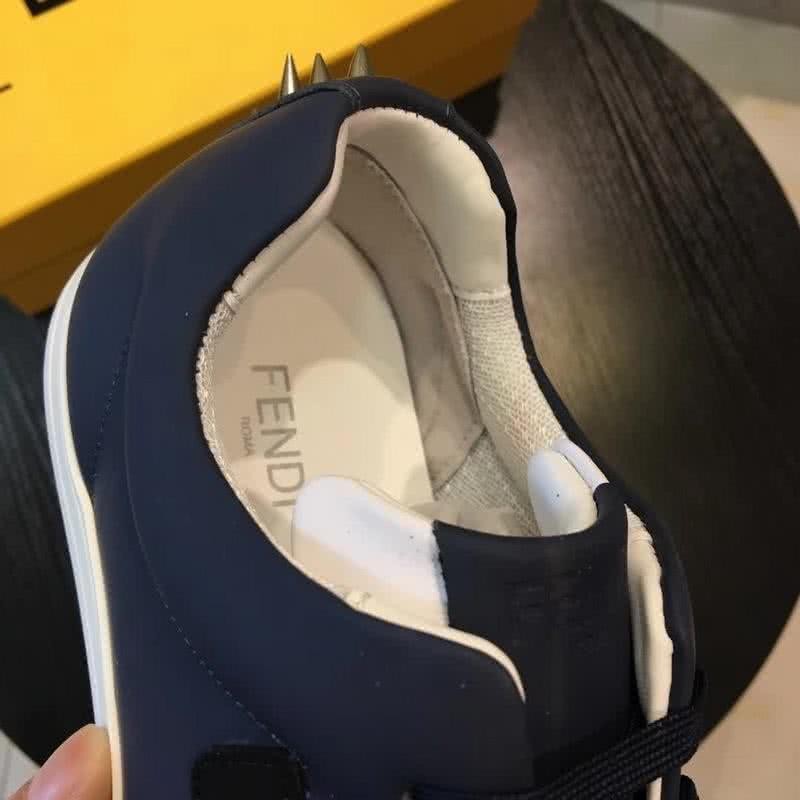 Fendi Sneakers Black White Upper White Sole Men 6