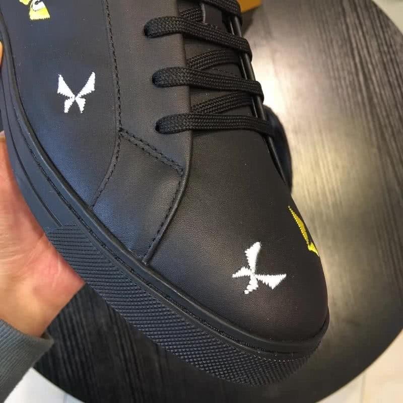 Fendi Sneakers Embroidery All Black Men 6