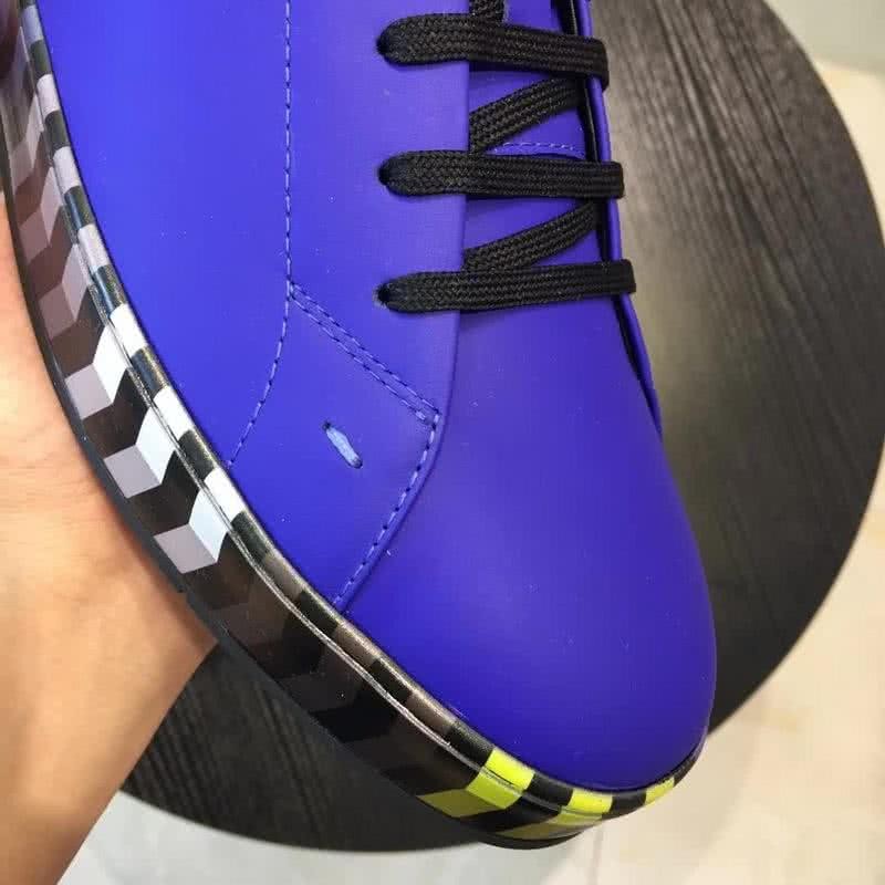 Fendi Sneakers Blue Upper Black Sole Men 7
