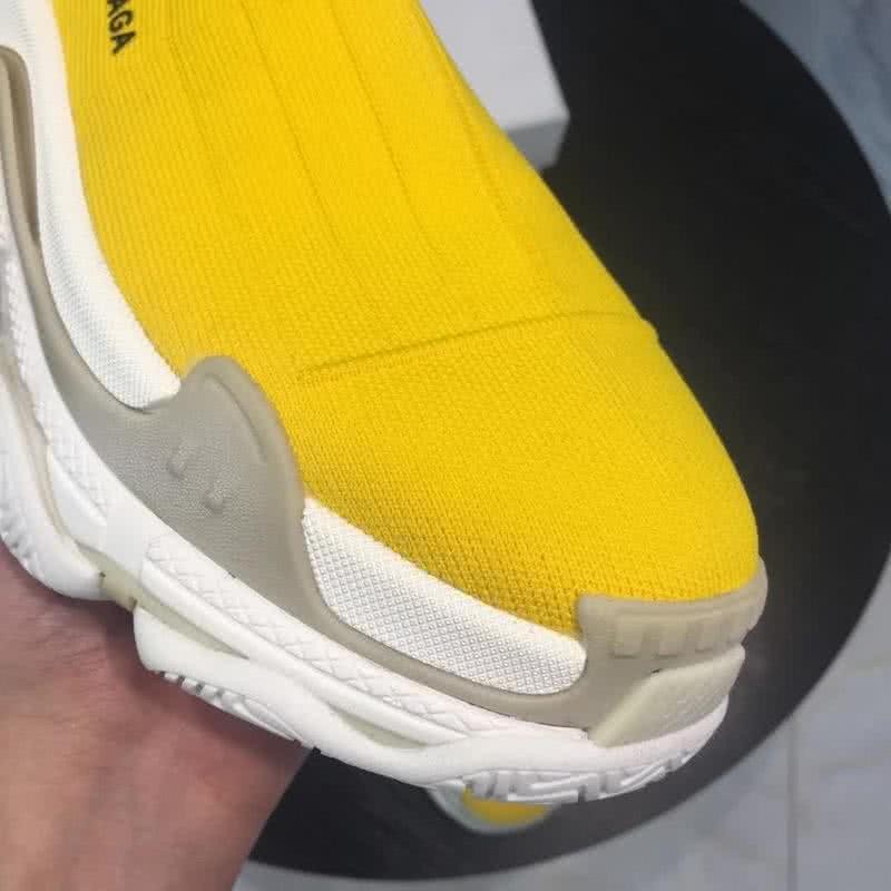 Balenciaga Speed Sock Boots Yellow White Men Women 7