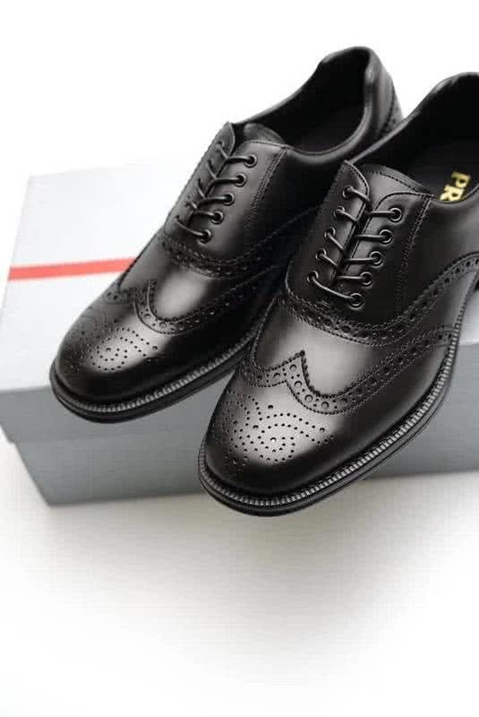 Fendi Lace-ups Calf Leather Carving All Black Men 1