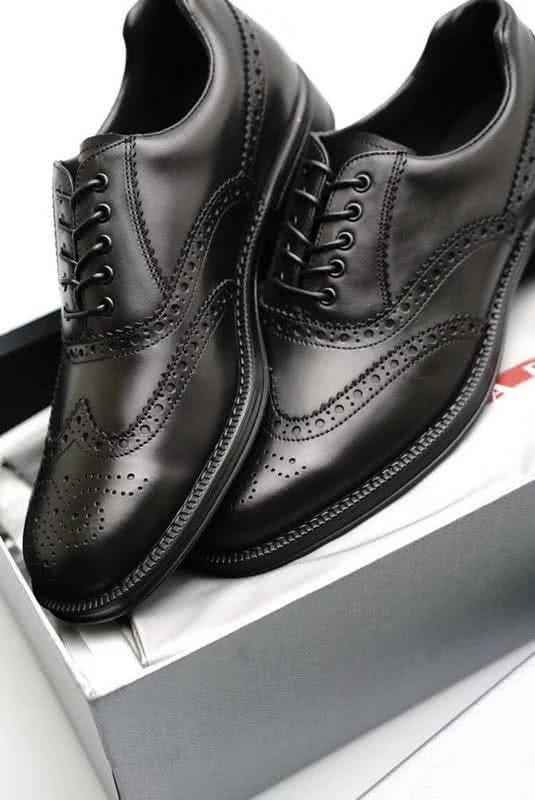 Fendi Lace-ups Calf Leather Carving All Black Men 9