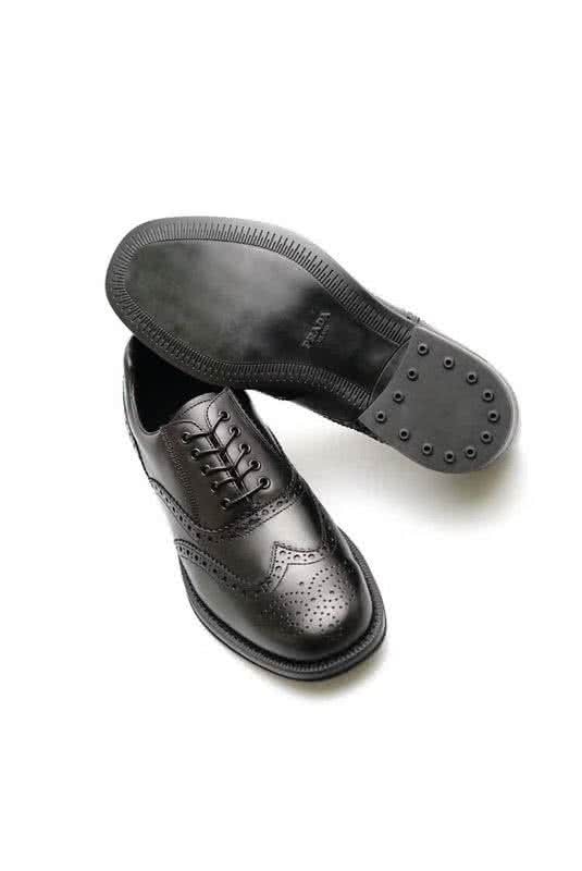 Fendi Lace-ups Calf Leather Carving All Black Men 8