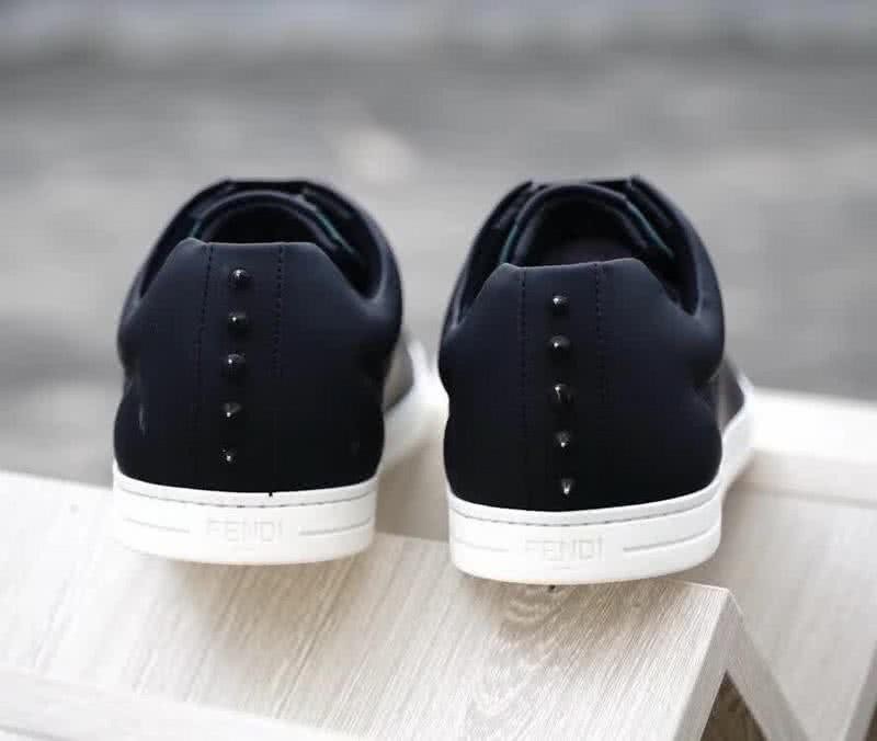 Fendi Sneakers Black And Green Upper White Sole Men 6