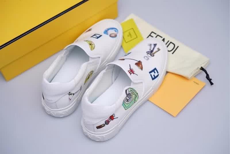 Fendi Slip-on Painting White Men 4