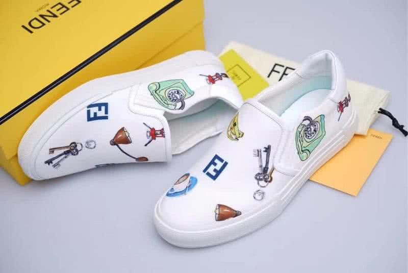 Fendi Slip-on Painting White Men 5