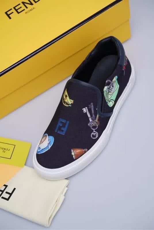 Fendi Slip-on Painting Black Men 3