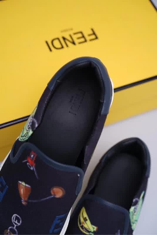 Fendi Slip-on Painting Black Men 6