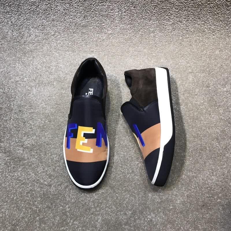Fendi Slip-on Black Orange Yellow Blue Men 5