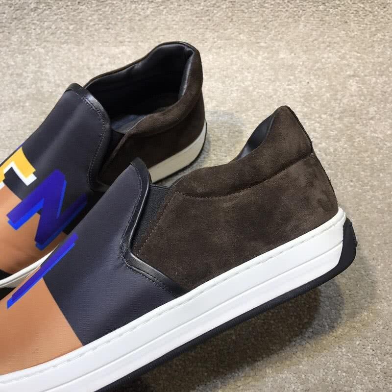 Fendi Slip-on Black Orange Yellow Blue Men 8