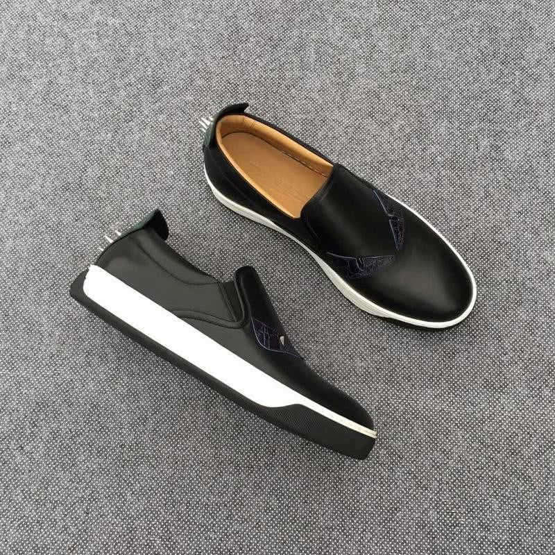 Fendi Sneakers Monster Rivets Black Upper White Sole Men 3