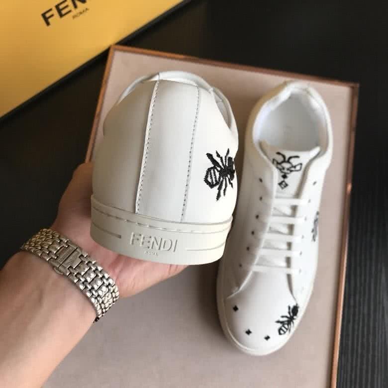 Fendi Sneakers Lace-ups Embroidery White Men 7
