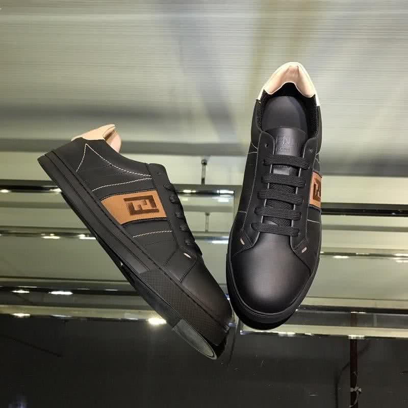 Fendi Sneakers Lace-ups Black And Brown Men 4