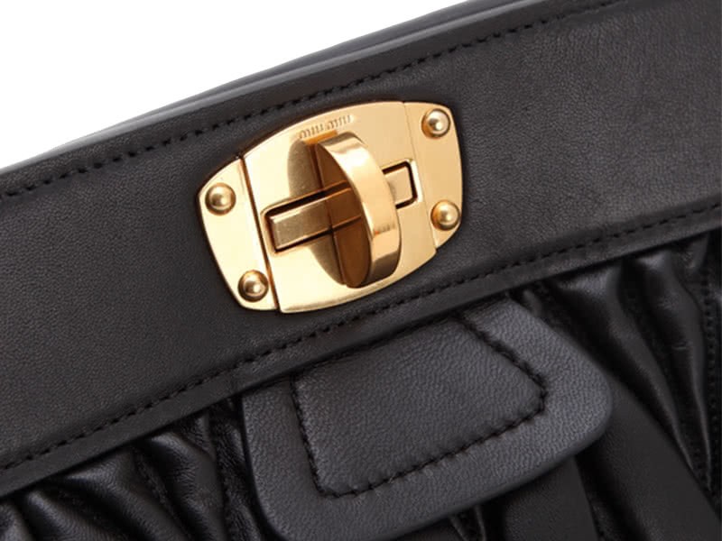 Miu Miu Matelasse Oversized Convertible Clutch Black 7