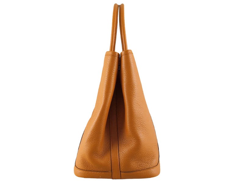 Hermes Garden Party Togo Leather Tote Bag Orange 3