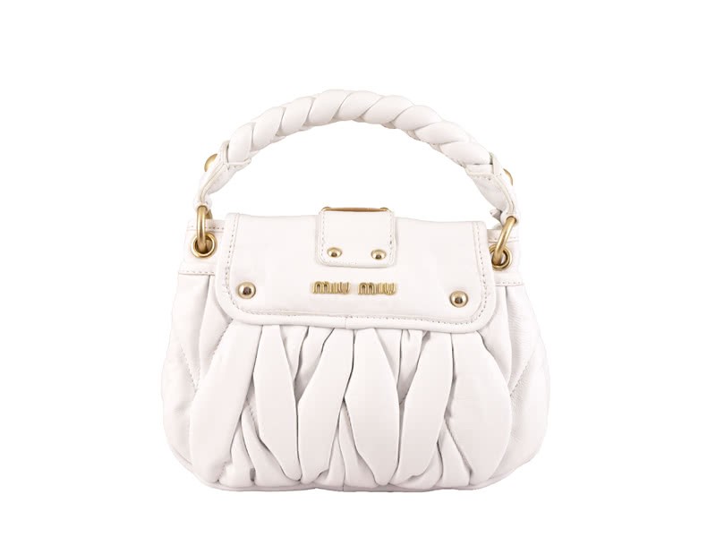 Miu Miu Small Coffer Bag White 4
